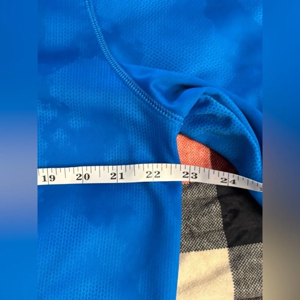 VCG- breathable performance Under Armour Electric dye Blue Hoodie   Neon Logo